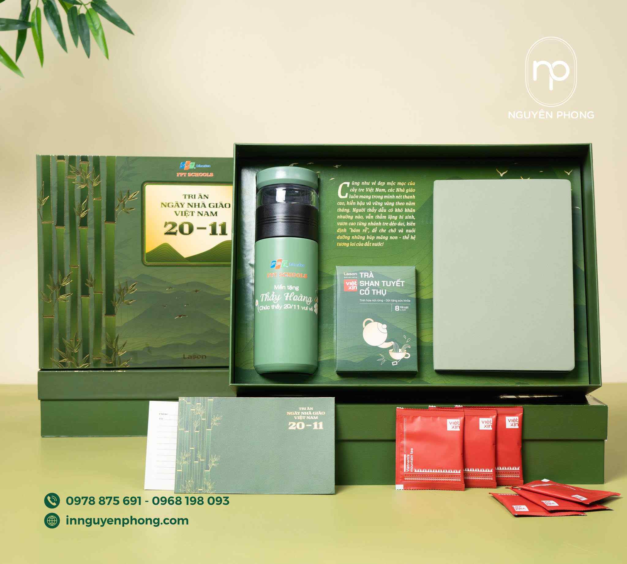 in hộp trà âm dương sang trọng làm quà tặng